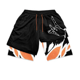 Anime Gym Shorts 3D Print 2 In 1