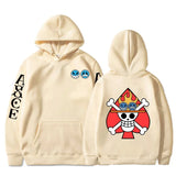 One Piece Fire Fist Ace Print Thick Hoodie